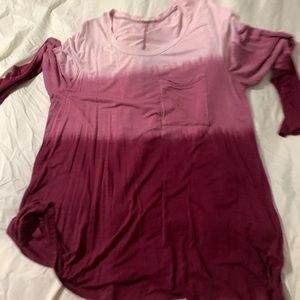 NWOT Fuchsia Ombré top